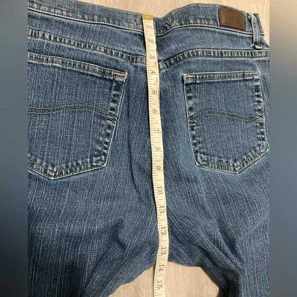 Lee Relaxed Straight Leg Classic Blue Women's Jeans Waist 30 - Picture 12 of 14